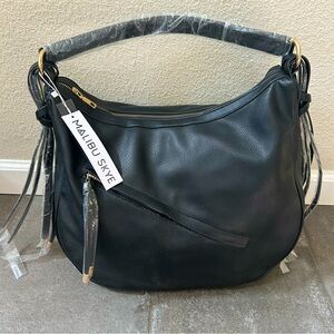 Shoulder purse/tote vegan leather, zodiac liner